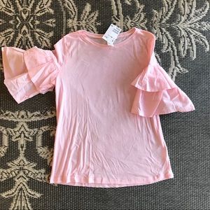 Bell Sleeves Pink Top